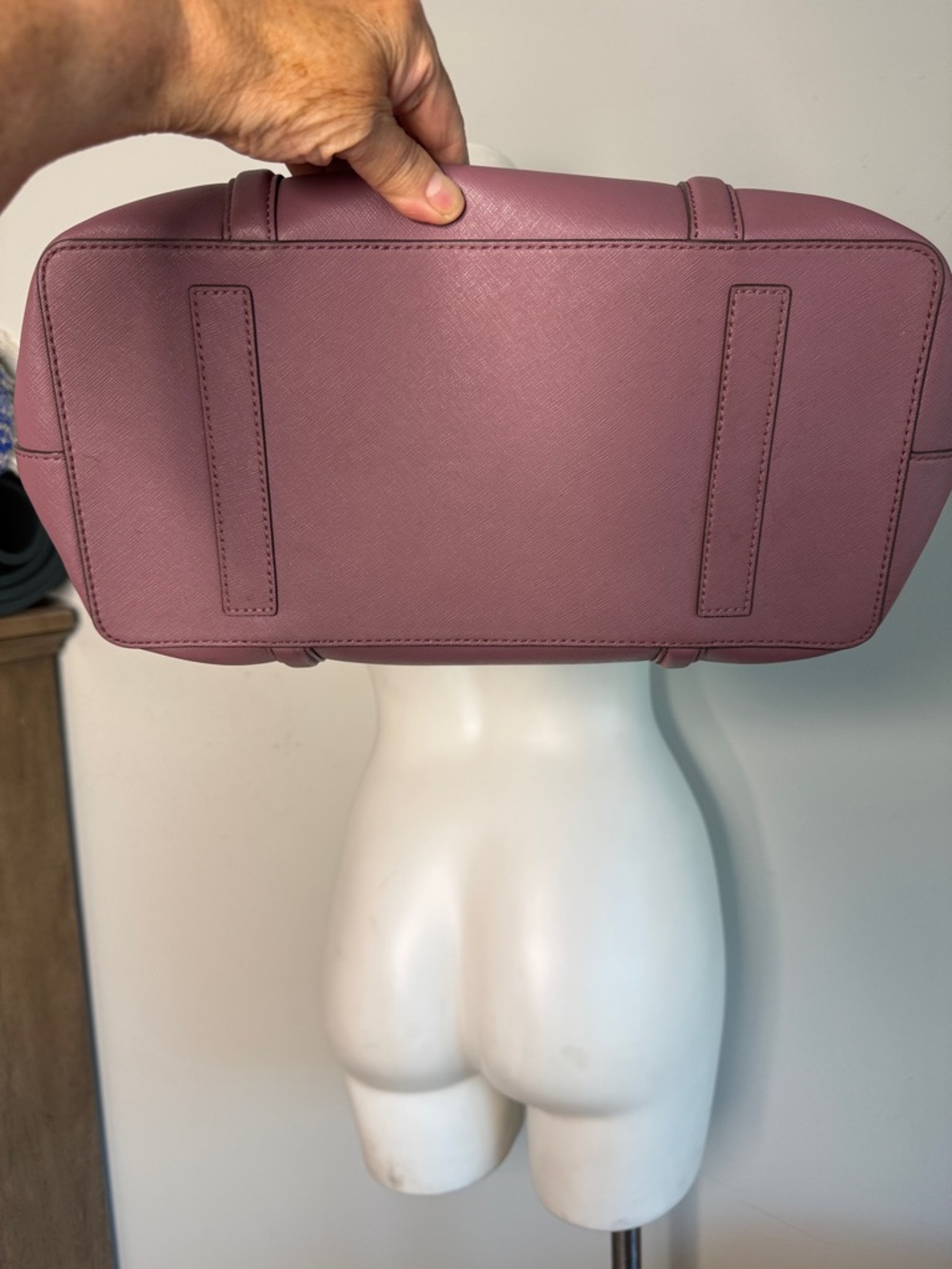 Kate Spade NY Jules Tote Pink Plum Saffiano Leather Large - Picture 4 of 7